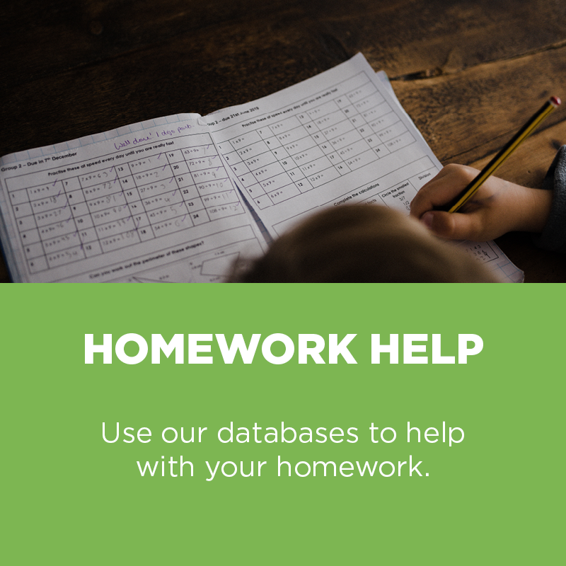 Use our databases to help with your homework